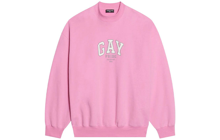 Balenciaga FW22 Oversized Pullover Hoodie Unisex Pink 671125TLV54