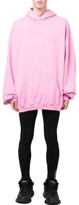 Balenciaga FW22 Pink Plain Pullover Hoodie Long Sleeve. 729361TNVL25700 Lookbook Balenciaga FW22 Pink Plain Pullover Hoodie Long Sleeve. 729361TNVL25700