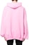 Shop Balenciaga FW22 Pink Plain Pullover Hoodie Long Sleeve. 729361TNVL25700
