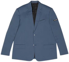 Balenciaga FW22 Solid Color Single-Breasted Oversized Jacket Blue Men’s 674430TNO611760 Balenciaga FW22 Solid Color Single-Breasted Oversized Jacket Blue Men’s 674430TNO611760
