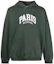 Buy Balenciaga FW22 Solid Logo Print Green Hoodie Regular Fit Pullover. 674986TLVL83011