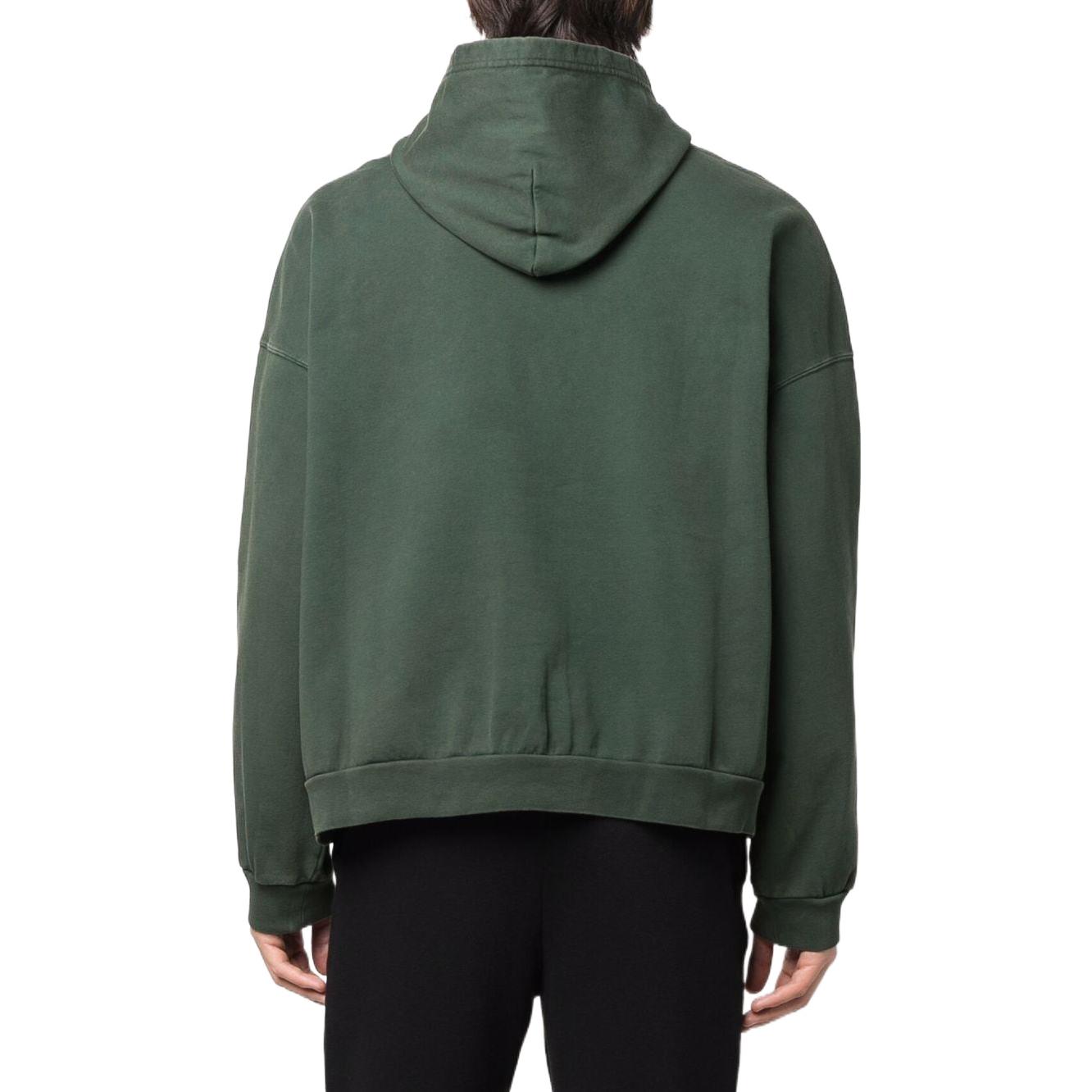 Purchase Balenciaga FW22 Solid Logo Print Green Hoodie Regular Fit  Pullover. 674986TLVL83011