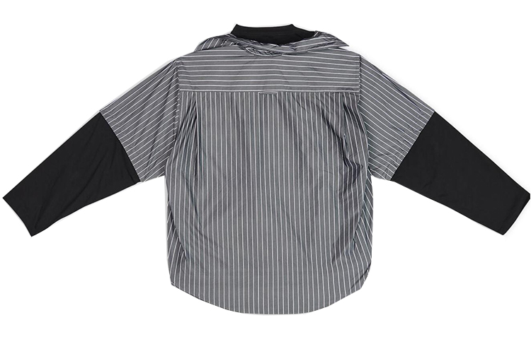 Balenciaga FW22 Striped Double-Layer Button-Up Loose Fit Shirt Black 699227TMM661070 圖 3