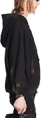 巴黎世家 FW22 漸層染標誌拉鍊連帽外套 寬鬆中性版 - 黑色 720424-TNVK5-1089 Purchase 巴黎世家 FW22 漸層染標誌拉鍊連帽外套 寬鬆中性版 - 黑色 720424-TNVK5-1089