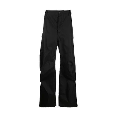 Balenciaga FW22 Unisex Black Long Workwear Casual Pants. 720229TNP071000