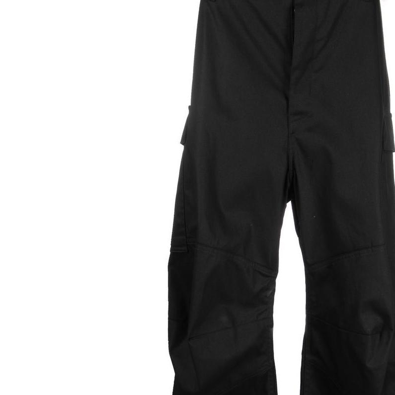 Sizing Balenciaga FW22 Celana Panjang Hitam Kasual Unisex Workwear. 720229TNP071000