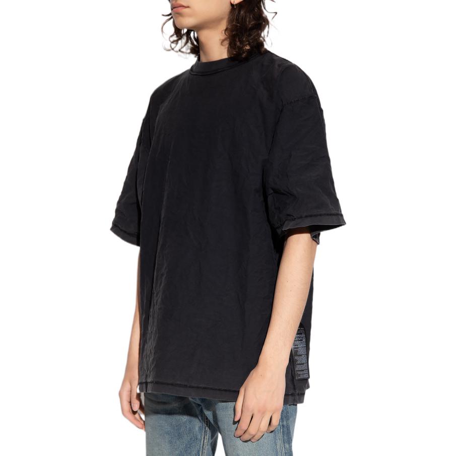 Balenciaga FW22 Unisex Black Washed Effect Crewneck T-Shirt. 698816TMVN41000 圖 3