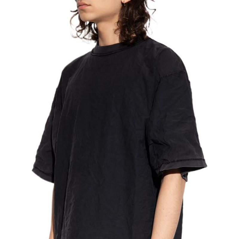 Balenciaga FW22 Unisex Black Washed Effect Crewneck T-Shirt. 698816TMVN41000 圖 6