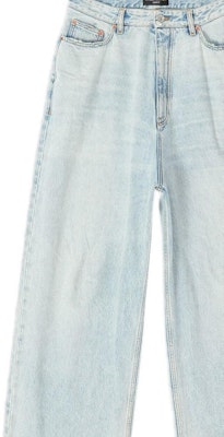 Balenciaga FW22 Vintage Jeans High-Waisted Wide-Leg Biru. 704282TDW144824 Details for Balenciaga FW22 Vintage Jeans High-Waisted Wide-Leg Biru. 704282TDW144824