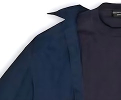 Balenciaga FW22 復古拼接長袖襯衫 寬鬆版型 藍色男裝。 699227TYB184100 Cheap Balenciaga FW22 復古拼接長袖襯衫 寬鬆版型 藍色男裝。 699227TYB184100