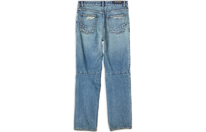 Lookbook Balenciaga FW22 Vaqueros Azul Lavado Desgastados Talle Medio Largos 719344TNW014268