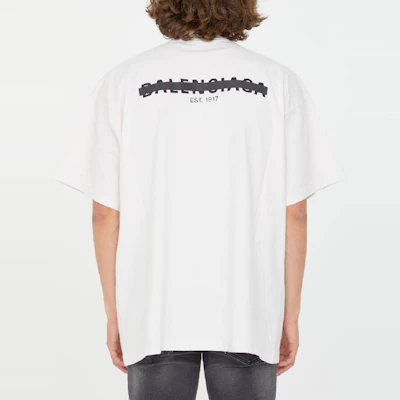 巴黎世家 FW22 白色标志印花宽松圆领T恤 694576TMVJ69800 Sizing 巴黎世家 FW22 白色标志印花宽松圆领T恤 694576TMVJ69800