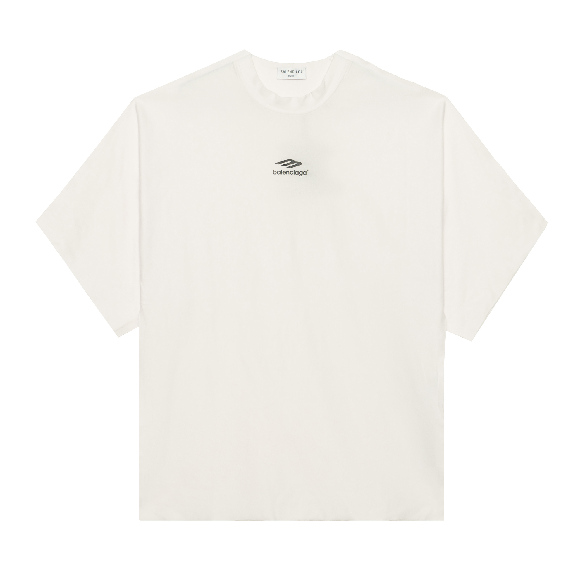 Balenciaga FW22 White Logo Printed Oversized Unisex T-Shirt. 704032TMVJ70978