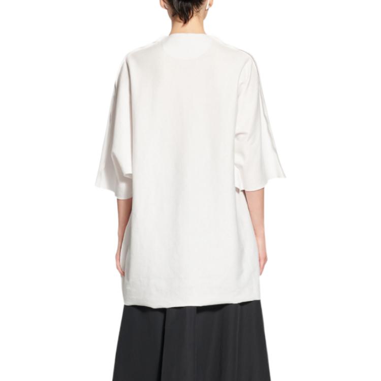 Balenciaga FW22 White Logo Printed Oversized Unisex T-Shirt. 704032TMVJ70978 圖 5