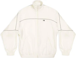 Balenciaga FW22 White Loose Fit Zip-Up Jacket Full-Sleeve Sun Protection 719865TNQ069800 Balenciaga FW22 White Loose Fit Zip-Up Jacket Full-Sleeve Sun Protection 719865TNQ069800