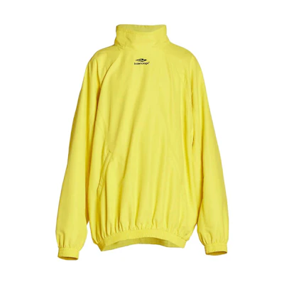 Balenciaga FW22 Yellow High-Neck Raglan Sleeve Loose Fit Jacket for Men 720153TKO487640