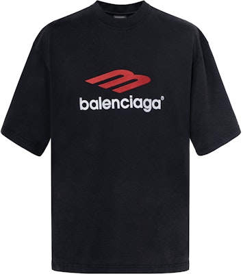 Camiseta Negra Oversize Unisex Balenciaga FW23 3B Sports Icon Logo. 764235TPVD71470 Order Camiseta Negra Oversize Unisex Balenciaga FW23 3B Sports Icon Logo. 764235TPVD71470