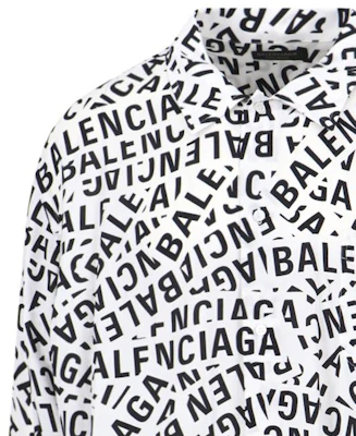 巴黎世家 FW23 字母印花方领白衬衫 681812TML219040 Purchase 巴黎世家 FW23 字母印花方领白衬衫 681812TML219040