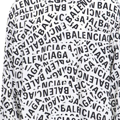 巴黎世家 FW23 字母印花方领白衬衫 681812TML219040 Sizing 巴黎世家 FW23 字母印花方领白衬衫 681812TML219040