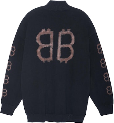 バレンシアガ FW23 ブラック レタープリント タートルネック セーター 750413T32801000 Order バレンシアガ FW23 ブラック レタープリント タートルネック セーター 750413T32801000