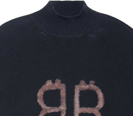 バレンシアガ FW23 ブラック レタープリント タートルネック セーター 750413T32801000 Shop バレンシアガ FW23 ブラック レタープリント タートルネック セーター 750413T32801000