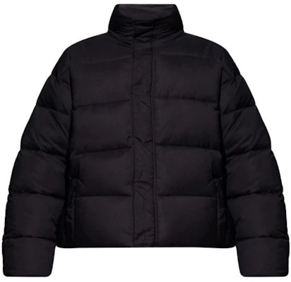 Balenciaga FW23 Jaket Hitam Puffer - Warna Solid, Zip-Up, Potongan Biasa. 769408TJO031000 Order Balenciaga FW23 Jaket Hitam Puffer - Warna Solid, Zip-Up, Potongan Biasa. 769408TJO031000