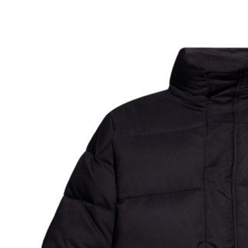 Purchase Balenciaga FW23 Jaket Hitam Puffer - Warna Solid, Zip-Up, Potongan Biasa. 769408TJO031000