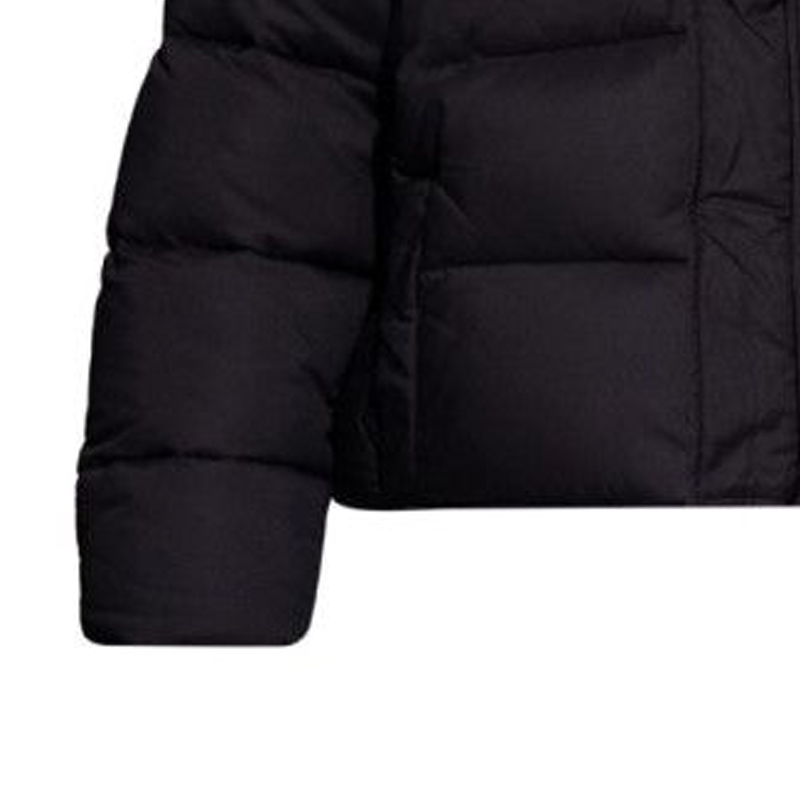 Sizing Balenciaga FW23 Jaket Hitam Puffer - Warna Solid, Zip-Up, Potongan Biasa. 769408TJO031000