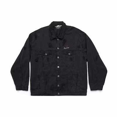 Balenciaga FW23 Black Single-Breasted Casual Loose-Fit Jacket. 751357TNW111700