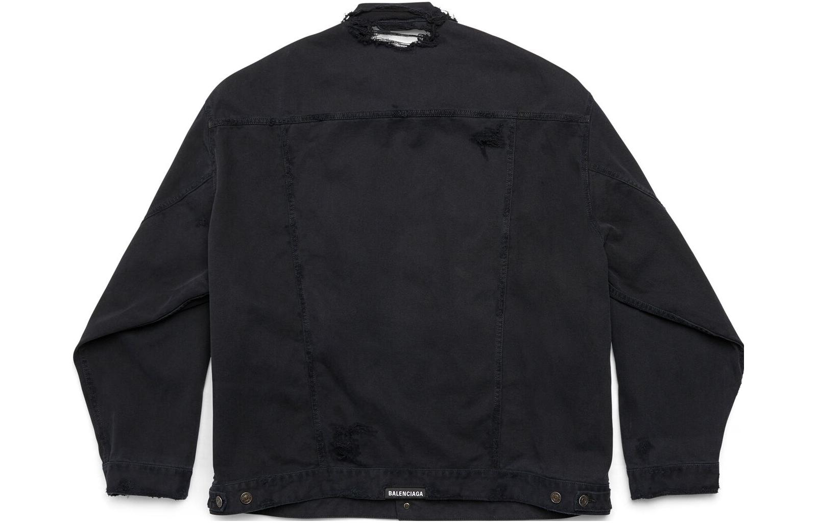 Balenciaga FW23  Black Single-Breasted Casual Loose-Fit Jacket. 751357TNW111700 圖 3