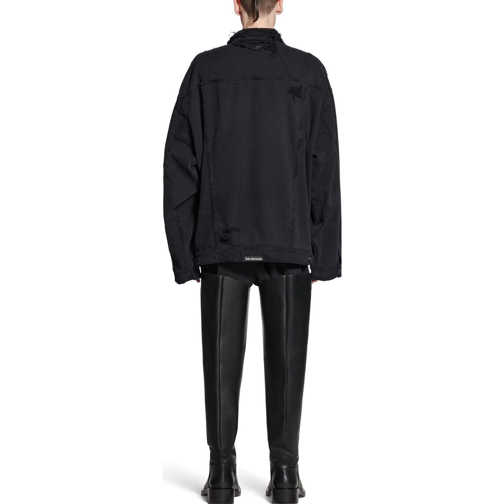 Balenciaga FW23  Black Single-Breasted Casual Loose-Fit Jacket. 751357TNW111700 圖 5