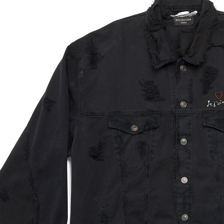 Balenciaga FW23  Black Single-Breasted Casual Loose-Fit Jacket. 751357TNW111700 圖 7