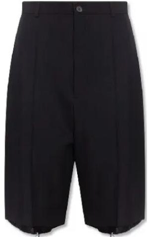 balenciaga-fw-23-black-solid-straight-fit-casual-shorts-699002-tjo-260100