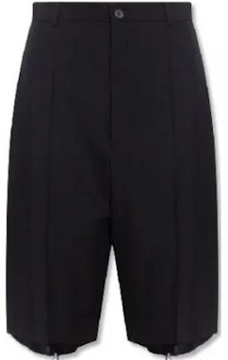 Balenciaga FW23 Black Solid Straight-Fit Casual Shorts. 699002TJO260100 Buy Balenciaga FW23 Black Solid Straight-Fit Casual Shorts. 699002TJO260100