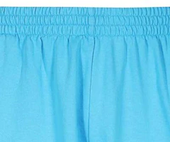 Shop Balenciaga FW23 Blue Logo Print Mid-Rise Straight-Leg Casual Shorts. 676137TMVG64090