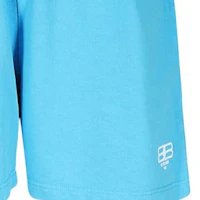 Details for Balenciaga FW23 Blue Logo Print Mid-Rise Straight-Leg Casual Shorts. 676137TMVG64090