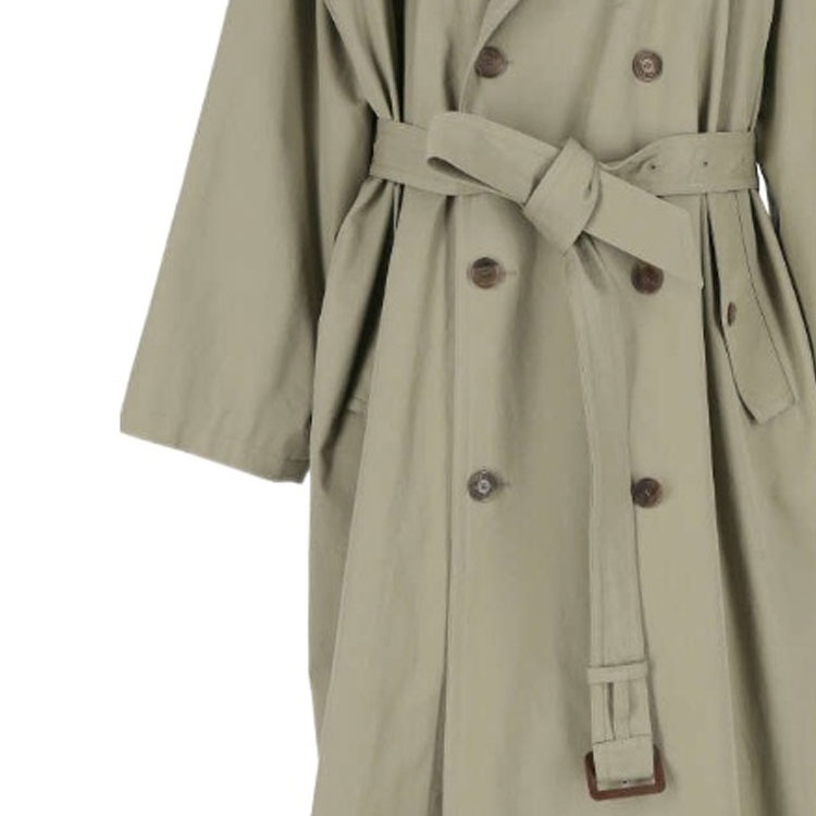 Purchase 巴黎世家FW23绿色宽松版双排扣长款腰带大衣. 776657TKP062801