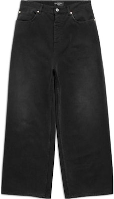 巴黎世家FW23宽松黑灰色阔腿牛仔裤 745213TPW541011 Order 巴黎世家FW23宽松黑灰色阔腿牛仔裤 745213TPW541011