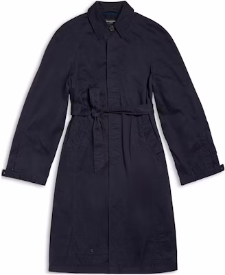 Balenciaga FW23 Mantel Trench Navy dengan Ikat Pinggang. 768919TBP014063 Buy Balenciaga FW23 Mantel Trench Navy dengan Ikat Pinggang. 768919TBP014063