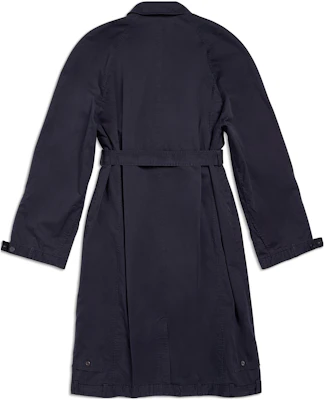 Balenciaga FW23 Mantel Trench Navy dengan Ikat Pinggang. 768919TBP014063 Lookbook Balenciaga FW23 Mantel Trench Navy dengan Ikat Pinggang. 768919TBP014063