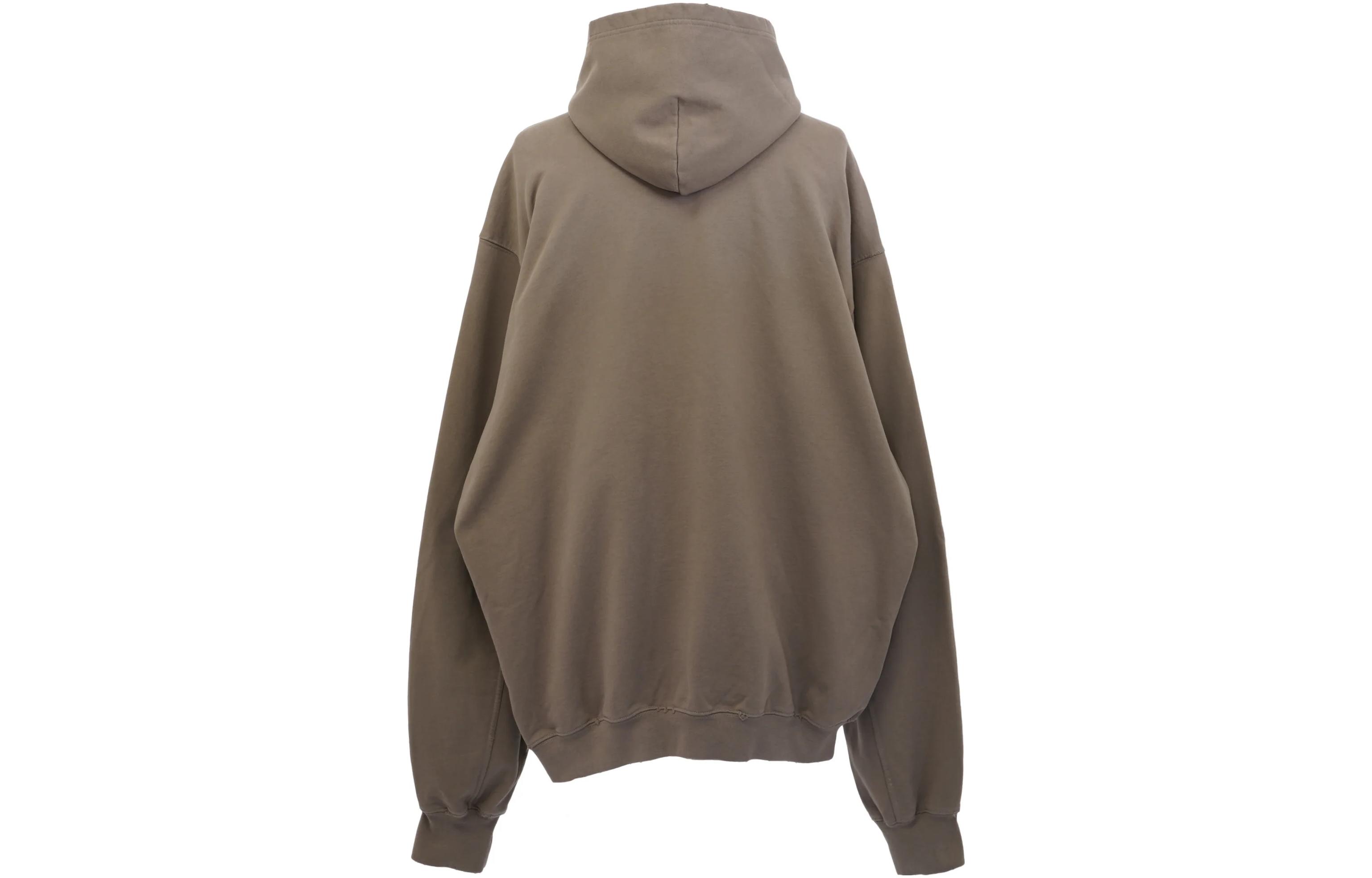 Lookbook Sudadera Balenciaga FW23 Oversized Gris Beige con Logo de Letras Imprimido. 729361TNVL27761