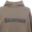 Sizing Sudadera Balenciaga FW23 Oversized Gris Beige con Logo de Letras Imprimido. 729361TNVL27761