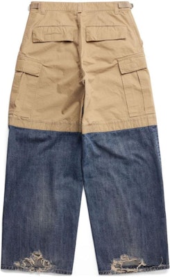 Balenciaga FW23 Celana Longgar Patchwork Wide-Leg Zipper Distressed. 746492TKP279501 Buy Balenciaga FW23 Celana Longgar Patchwork Wide-Leg Zipper Distressed. 746492TKP279501