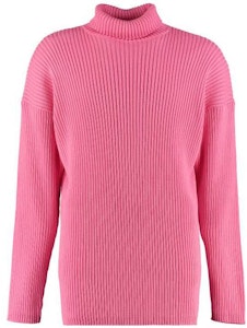 巴黎世家 FW23 粉色Logo印花高领宽松毛衣 583089T31545630 Order 巴黎世家 FW23 粉色Logo印花高领宽松毛衣 583089T31545630