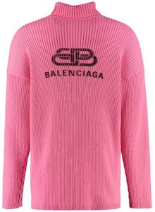 巴黎世家 FW23 粉色Logo印花高领宽松毛衣 583089T31545630 Lookbook 巴黎世家 FW23 粉色Logo印花高领宽松毛衣 583089T31545630