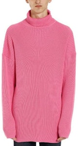 巴黎世家 FW23 粉色Logo印花高领宽松毛衣 583089T31545630 Shop 巴黎世家 FW23 粉色Logo印花高领宽松毛衣 583089T31545630