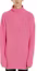 Shop Balenciaga FW23 Sweater Oversized Warna Pink Logo Print Mock Neck. 583089T31545630