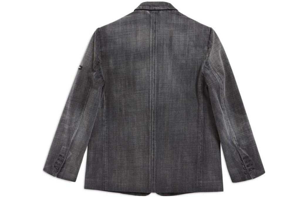 Lookbook 巴黎世家 FW23 水洗徽标西装外套 常规版型 - 石灰灰 767953TPW541011