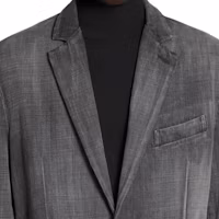 Sizing Balenciaga FW23 Washed Logo Blazer Jacket Regular Fit - Stone Gray. 767953TPW541011