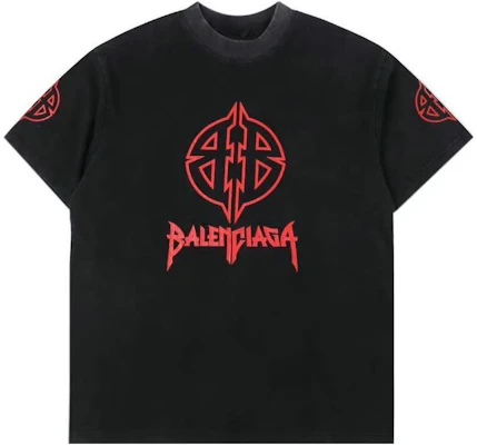 Balenciaga FW23 Baju-T Hitam Cetakan Logo Alphabet Regular Fit. 764235TPVI21568 Order Balenciaga FW23 Baju-T Hitam Cetakan Logo Alphabet Regular Fit. 764235TPVI21568
